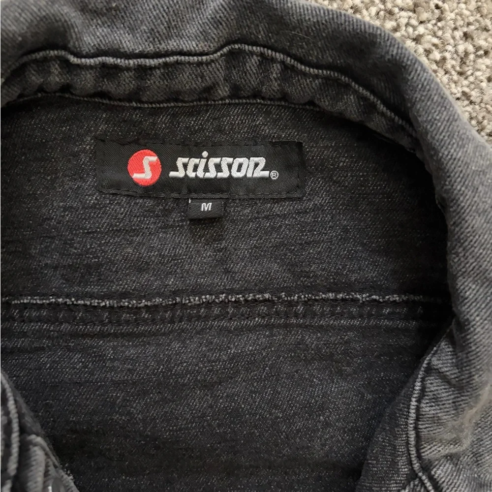 Staccato Girls' Washed Black‎ Denim Trucker Jacket